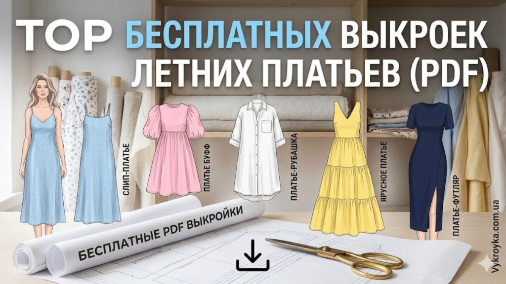 бесплатные выкройки летних платьев