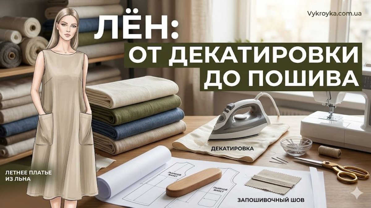 Як шити льон: види, декатирування та секрети пошиття (Гід) | Vykroyka.com.ua