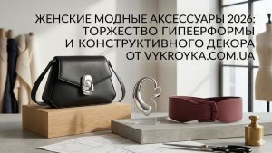 Жіночі модні аксесуари 2026: торжество гіперформи та конструктивного декору від Vykroyka.com.ua