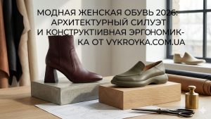 Модне жіноче взуття 2026: архітектурний силует та конструктивна ергономіка від Vykroyka.com.ua