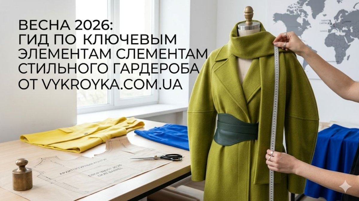 Весна 2026: Гід за ключовими елементами стильного гардеробу від Vykroyka.com.ua