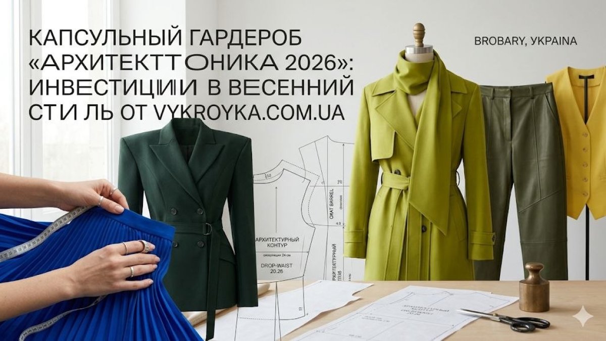 Капсульний гардероб "Архітектоніка 2026": Інвестиції у весняний стиль від Vykroyka.com.ua
