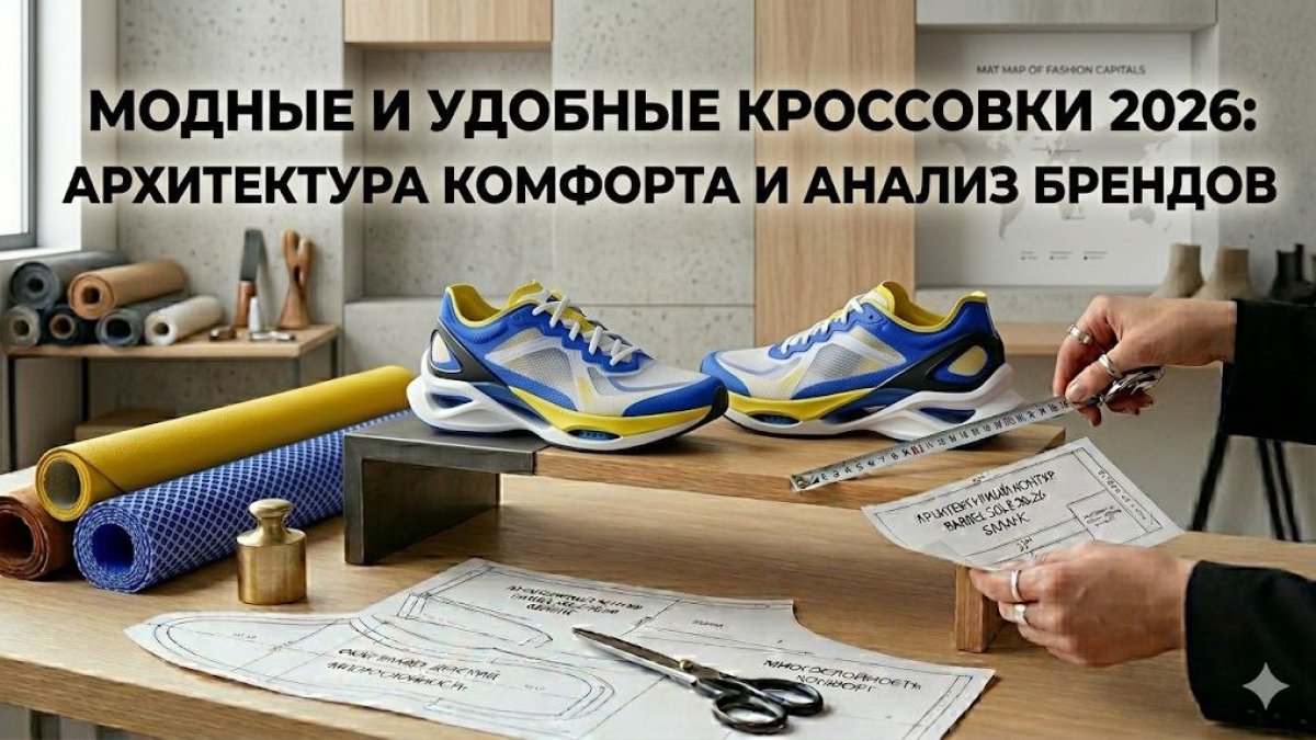 Модні та зручні кросівки відомих брендів 2026: архітектура комфорту від Vykroyka.com.ua