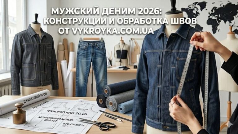 Чоловічий джинсовий одяг 2026: Аналіз конструкцій та гіди за брендами від Vykroyka.com.ua