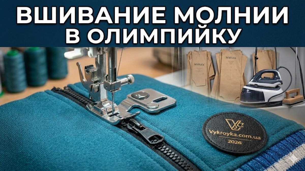 Як вшити блискавку в олімпійку технічний аналіз технології | Vykroyka.com.ua