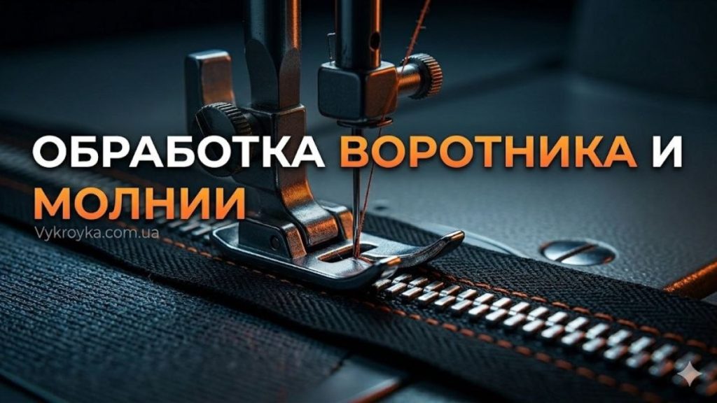 обработка воротника киперной лентой
