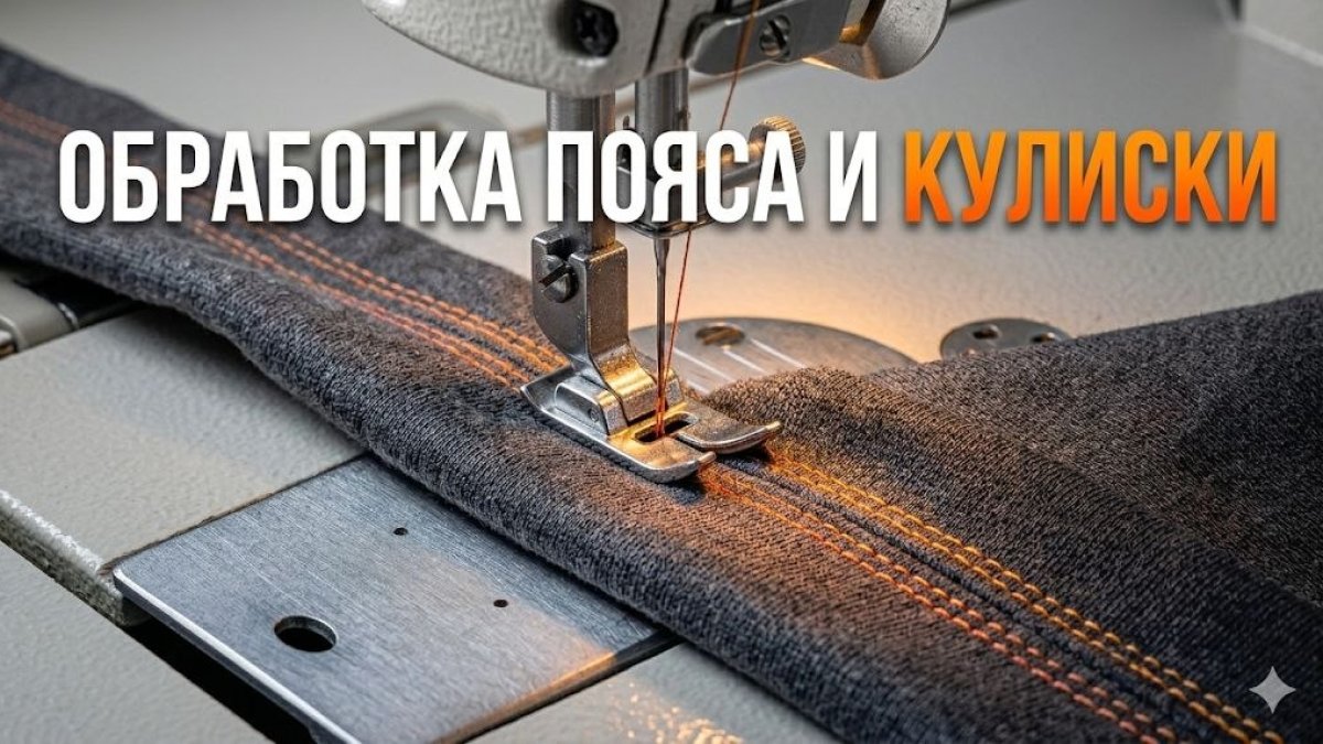 ОБРОБКА ПОЯСА ТА КУЛІСКИ | Протокол 2026 | Vykroyka.com.ua