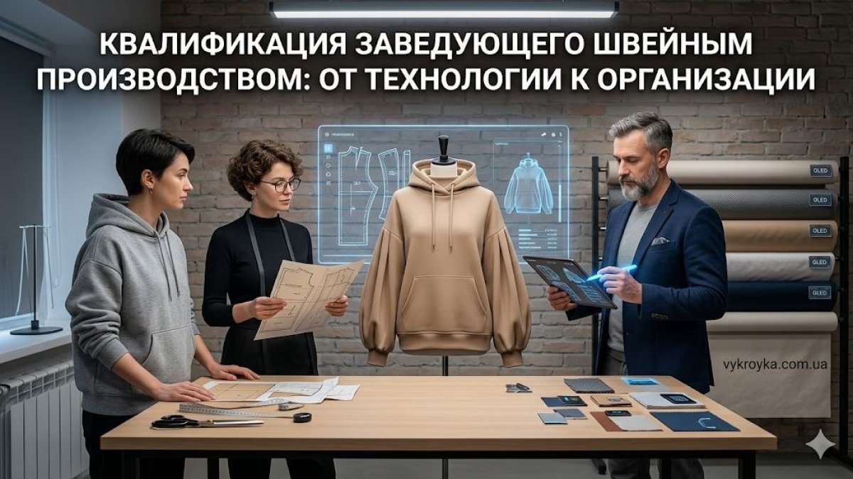 Як визначити кваліфікацію завідувача швейного виробництва | Vykroyka.com.ua