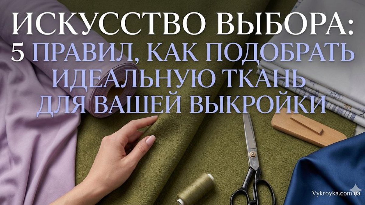 Як обрати тканину для шиття: 5 правил для ідеального результату | Vykroyka.com.ua