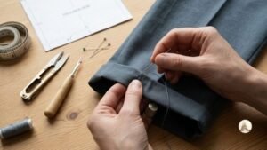 Як красиво та непомітно підшити штани вручну потайним швом: потайне підгинання низу